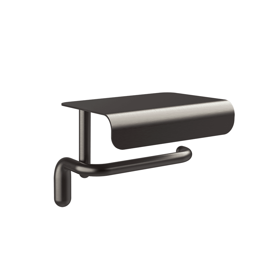 Gessi Paper Roll Holder 38049 in Black Metal Br. Pvd