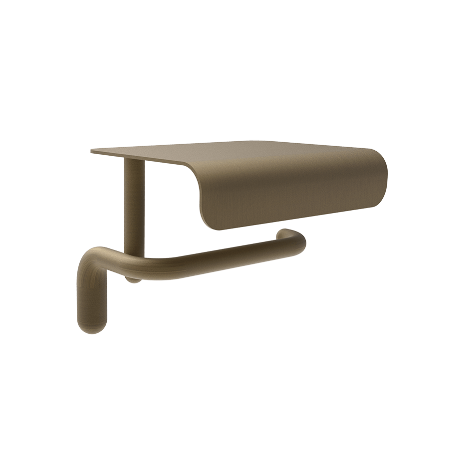 Gessi Paper Roll Holder 38049 in Antique Brass