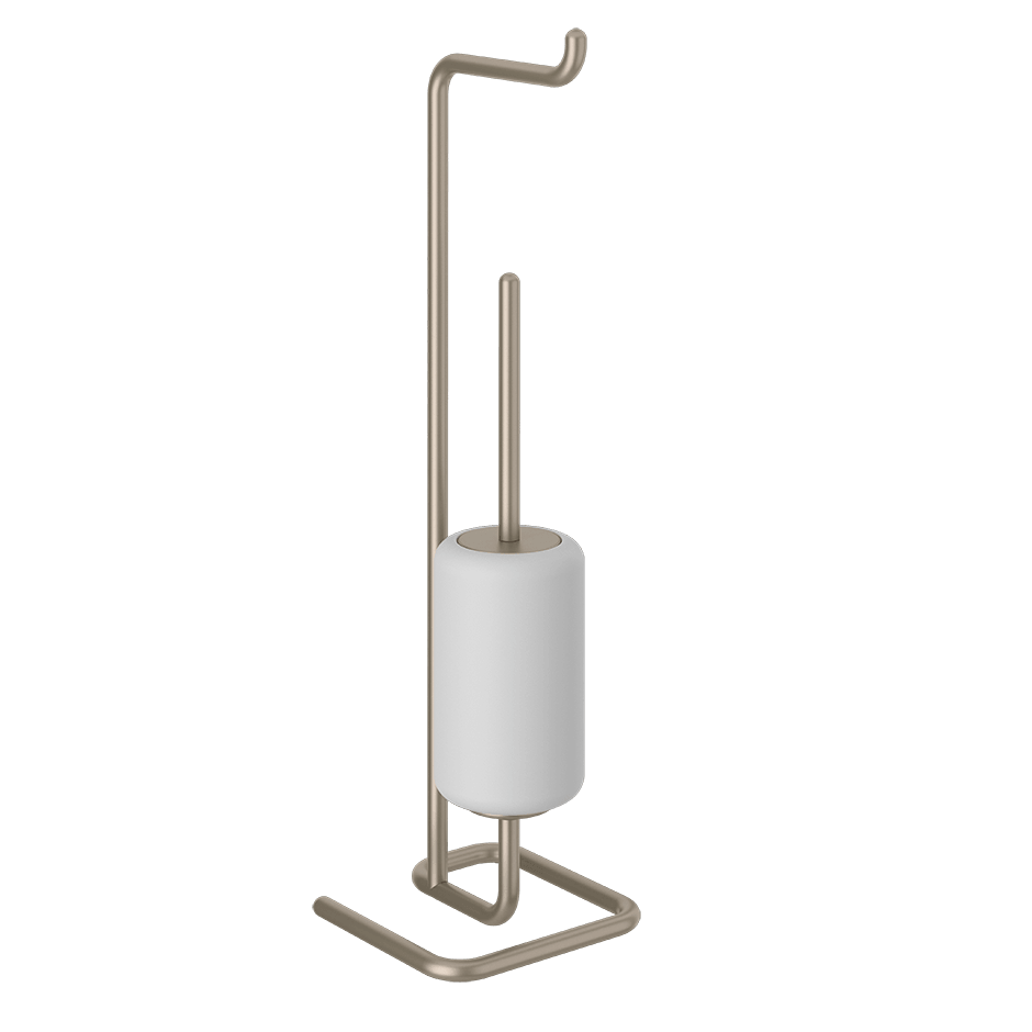 Gessi Brush Holder 38067 in Finox Brushed Nickel
