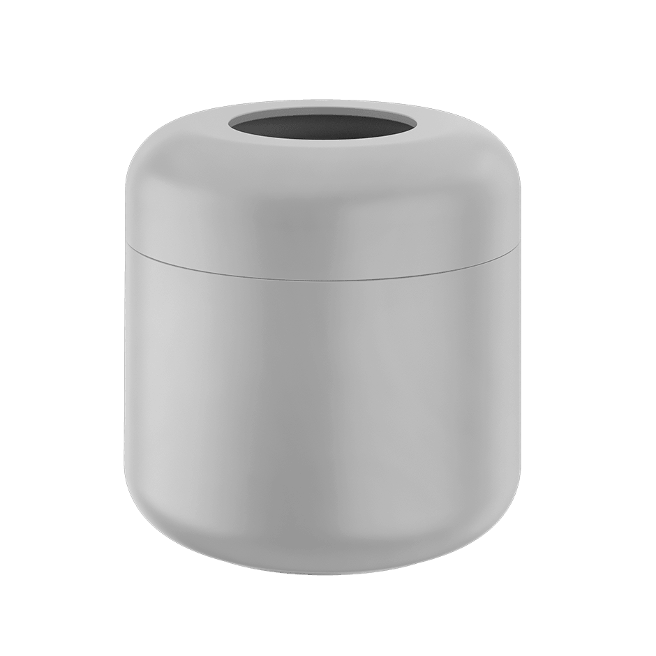 Gessi Waste-Paper Basket 38177 in Matt White Ceramic