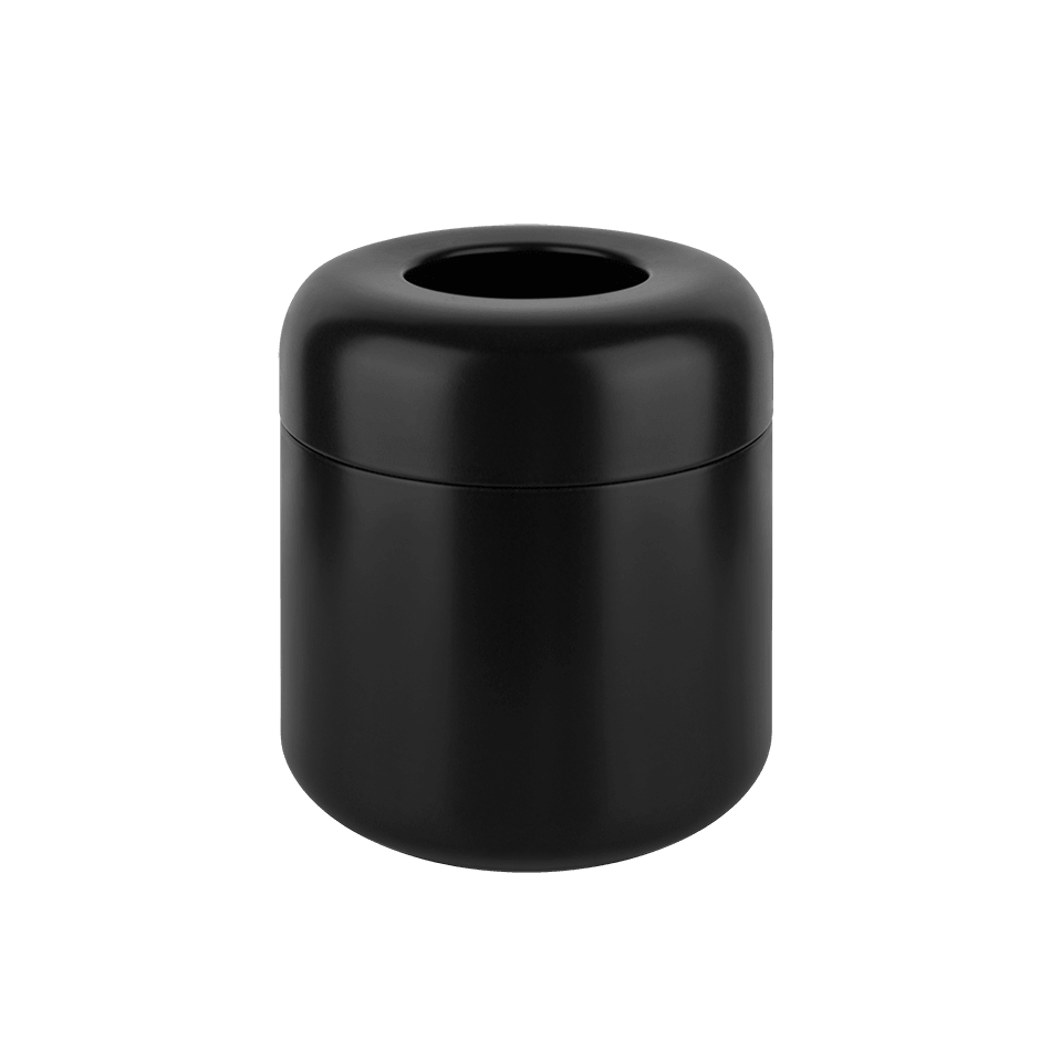 Gessi Waste-Paper Basket 38178 in Matt Black Ceramic