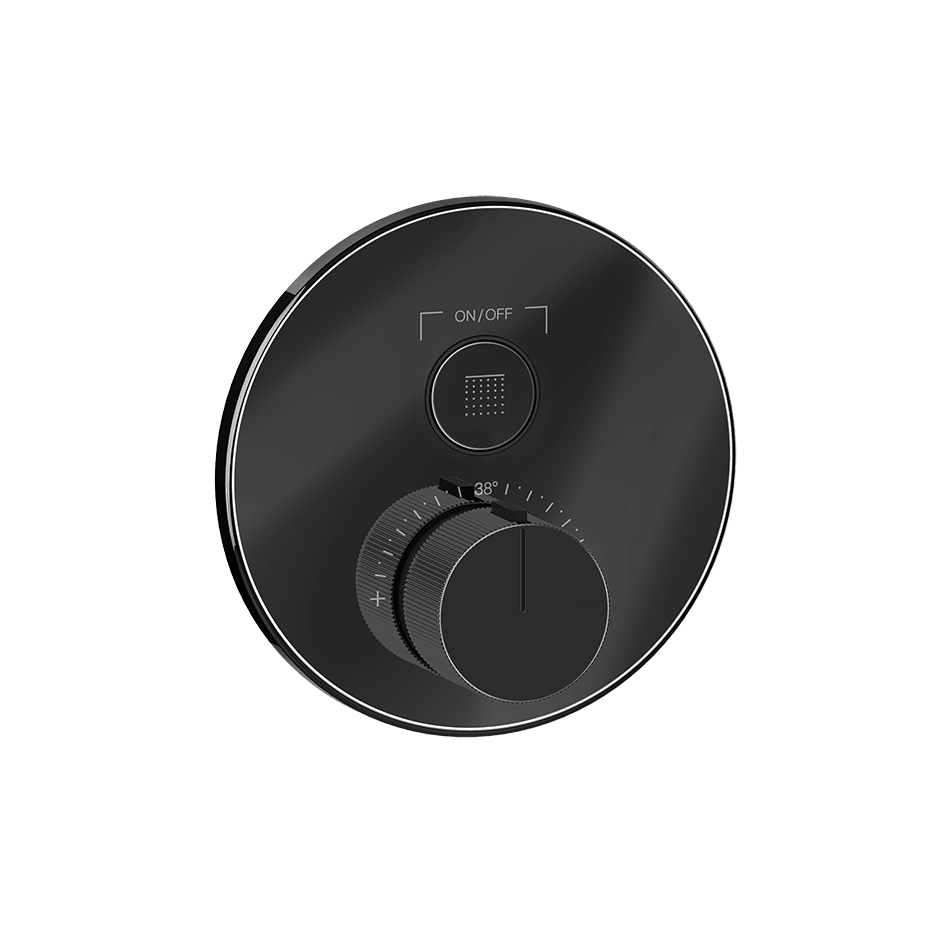 Gessi Shower Mixer 38711 in Black Metal Pvd