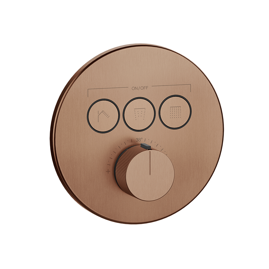Gessi Shower Mixer 38716 in Copper Brushed Pvd
