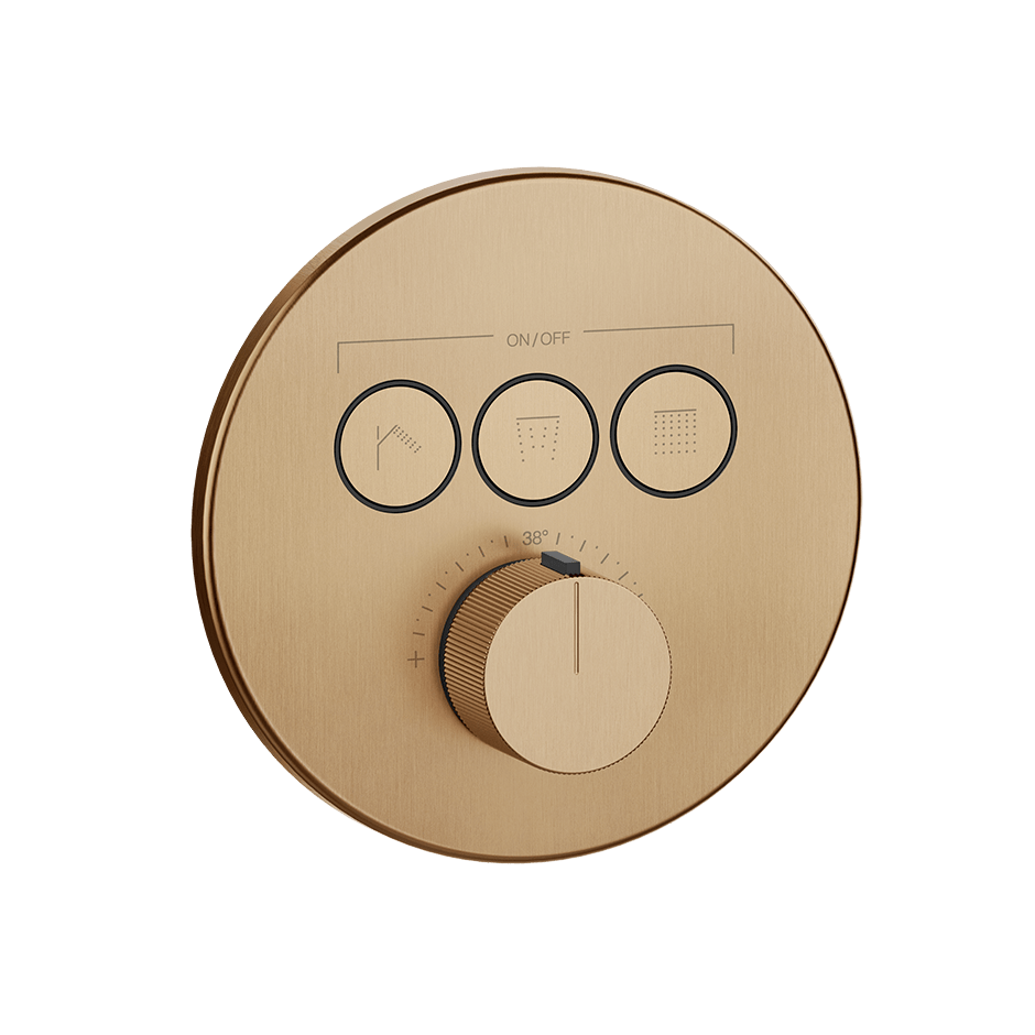 Gessi Shower Mixer 38716 in Warm Bronze Br. Pvd