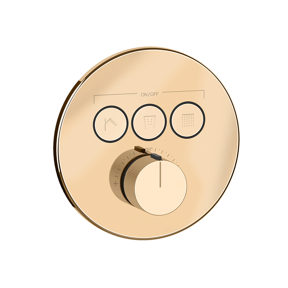 Gessi Shower Mixer 38716 in Warm Bronze Pvd