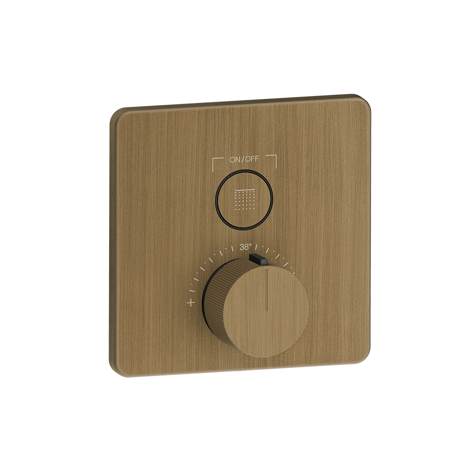 Gessi Shower Mixer 38717 in Antique Brass