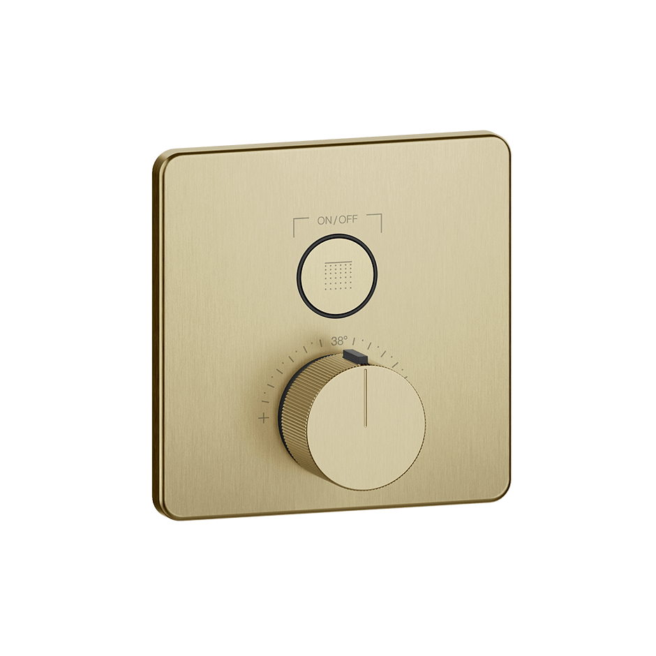 Gessi Shower Mixer 38717 in Brass Brushed Pvd