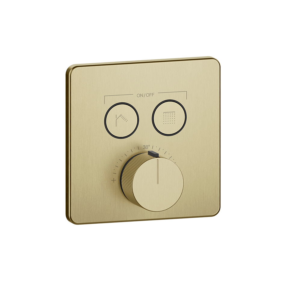 Gessi Shower Mixer 38718 in Brass Brushed Pvd
