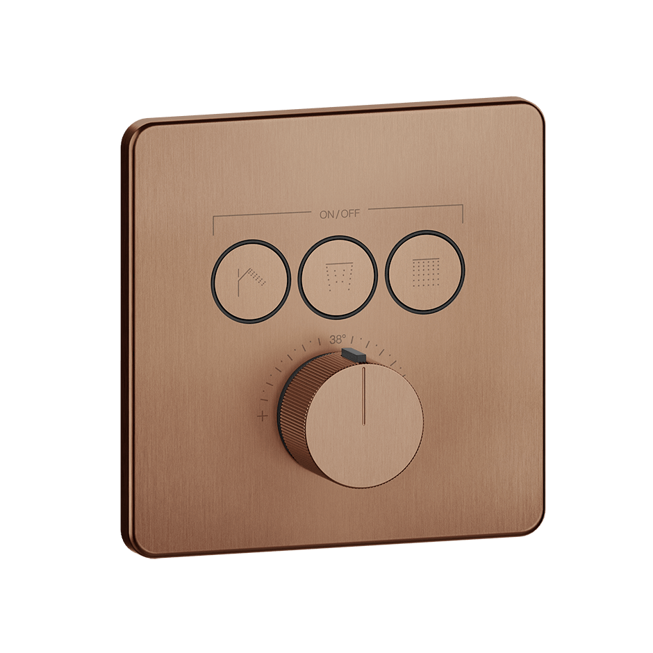 Gessi Shower Mixer 38719 in Copper Brushed Pvd