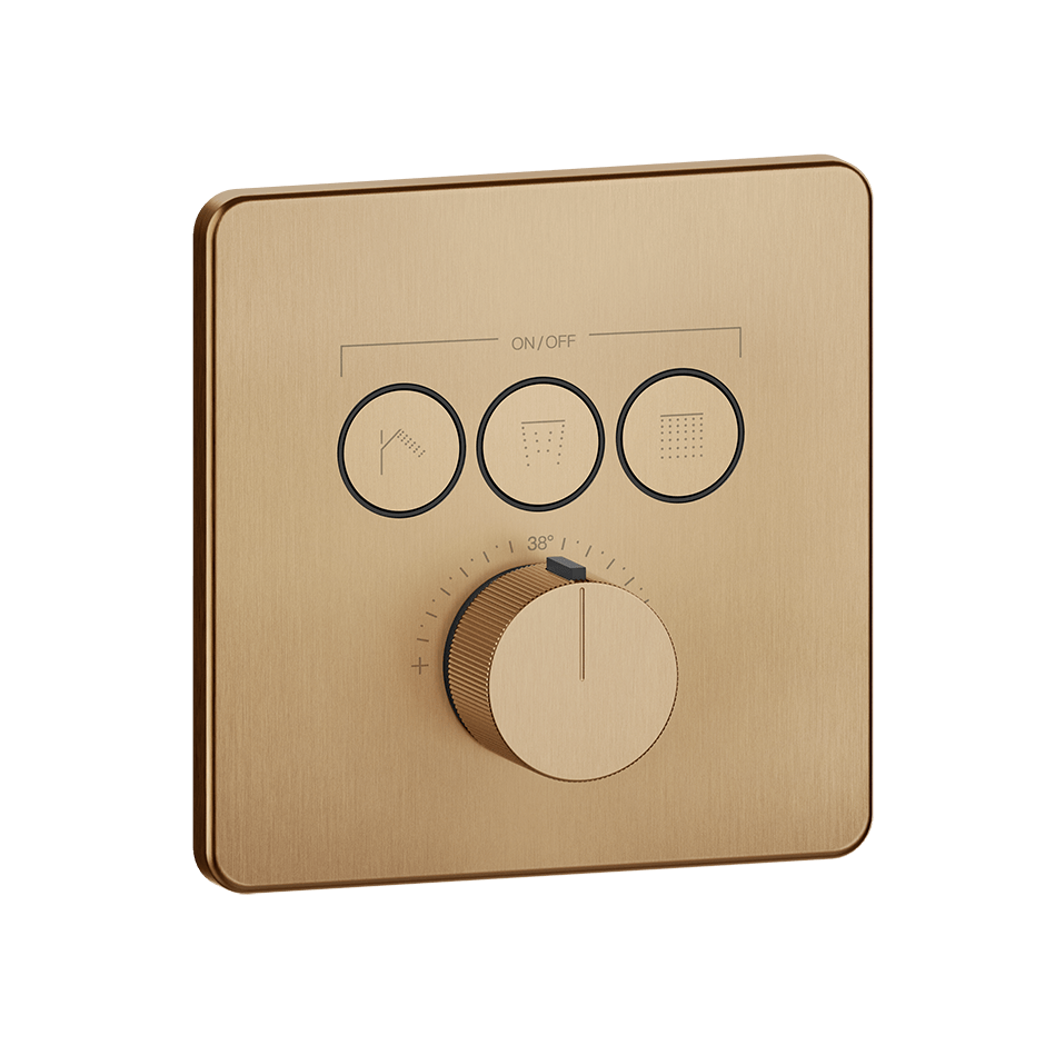 Gessi Shower Mixer 38719 in Warm Bronze Br. Pvd