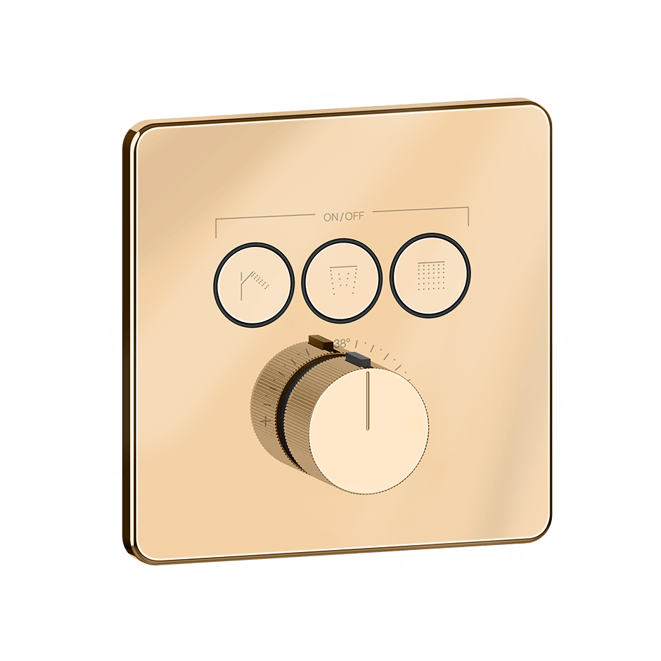 Gessi Shower Mixer 38719 in Warm Bronze Pvd