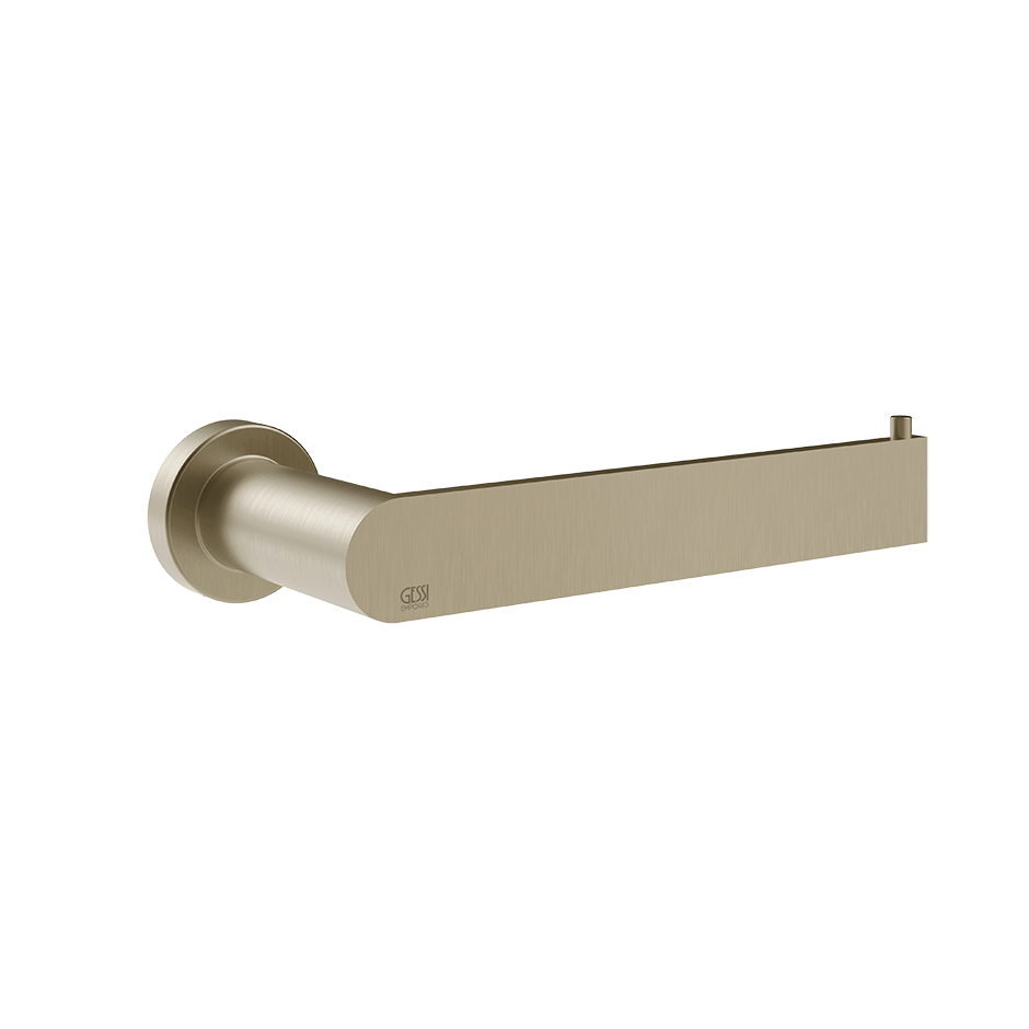 Gessi Paper Roll Holder 38849 in Finox Brushed Nickel