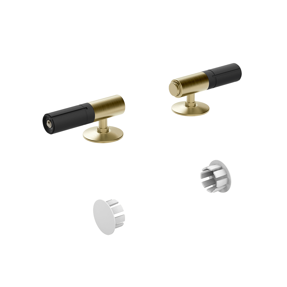 Gessi Wc Seat Hinge 39184 in Brass Brushed Pvd