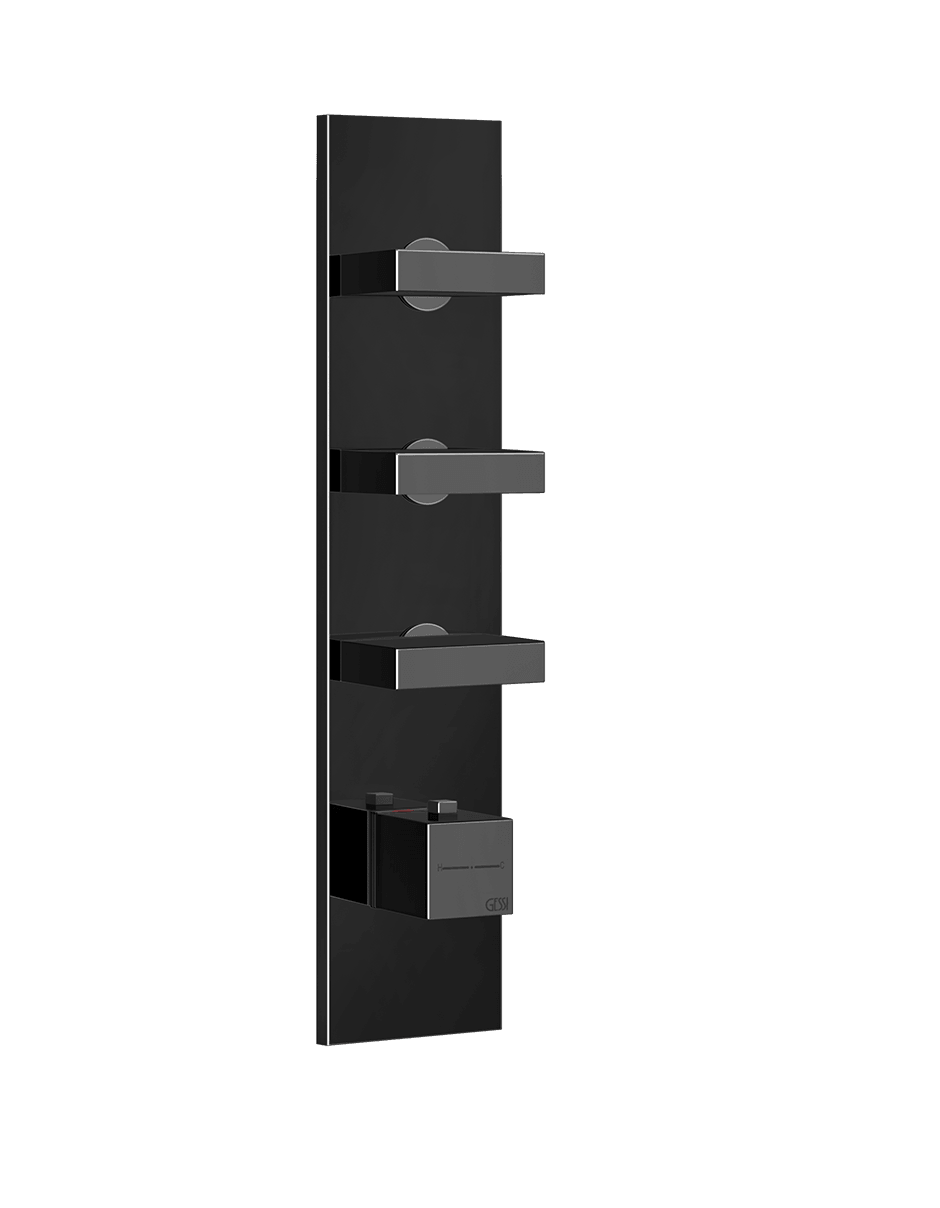 Gessi Shower Mixer 43026 in Black Metal Pvd