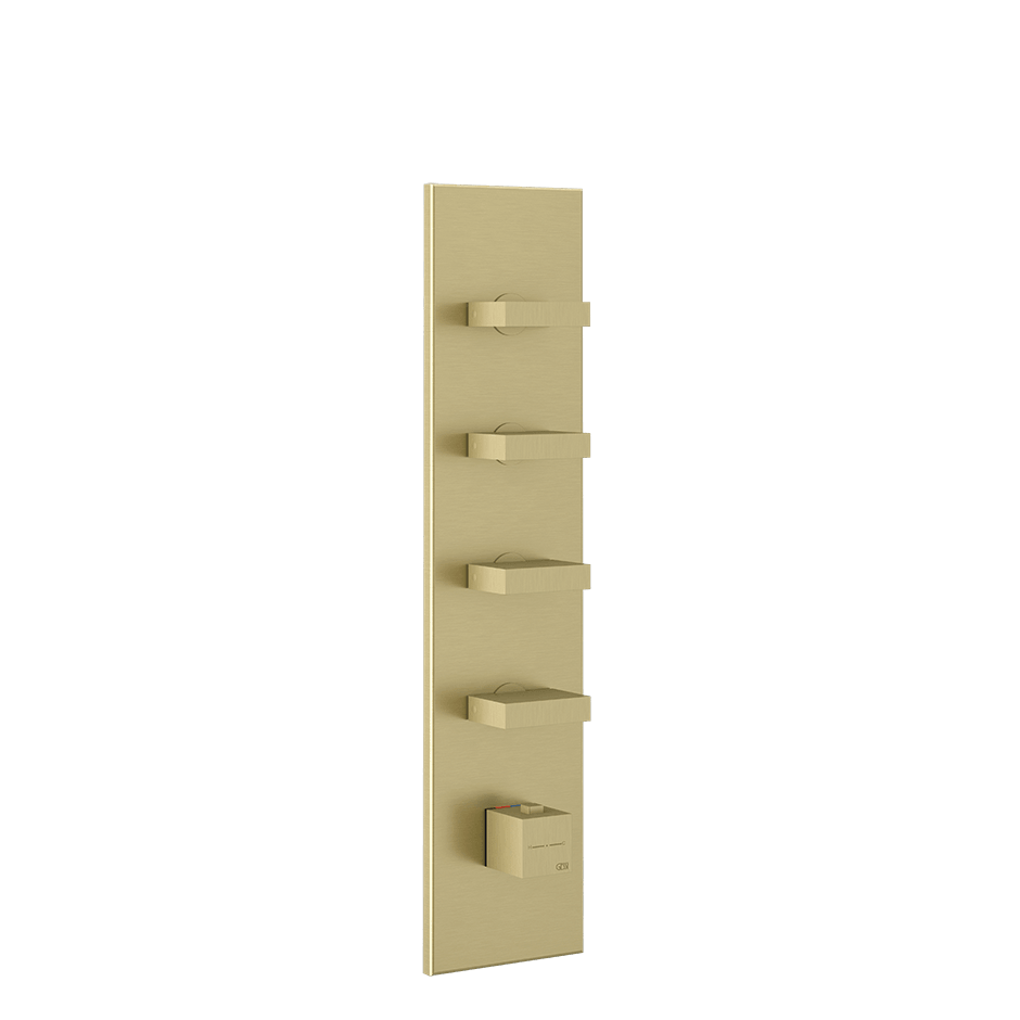 Gessi Shower Mixer 43028 in Brass Brushed Pvd
