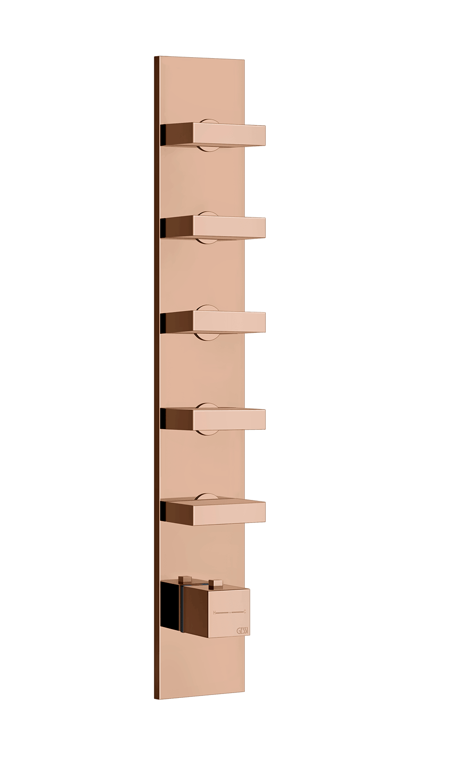 Gessi Shower Mixer 43030 in Copper Pvd