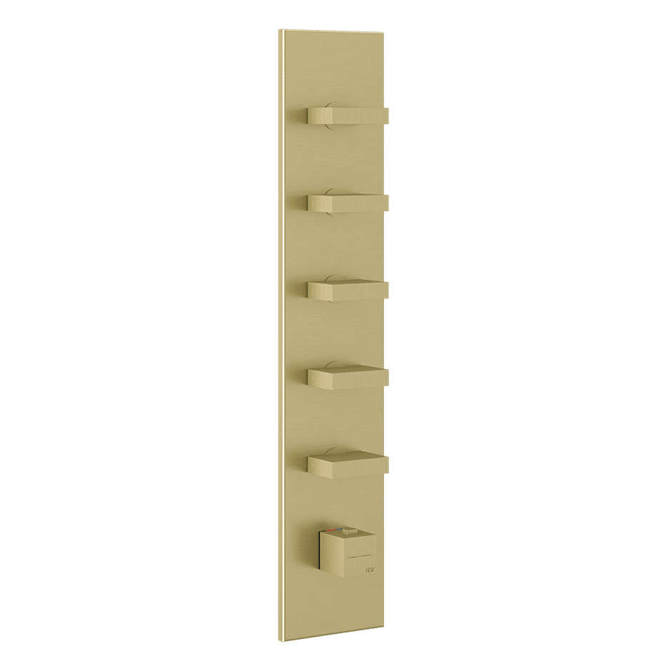 Gessi Shower Mixer 43030 in Brass Brushed Pvd