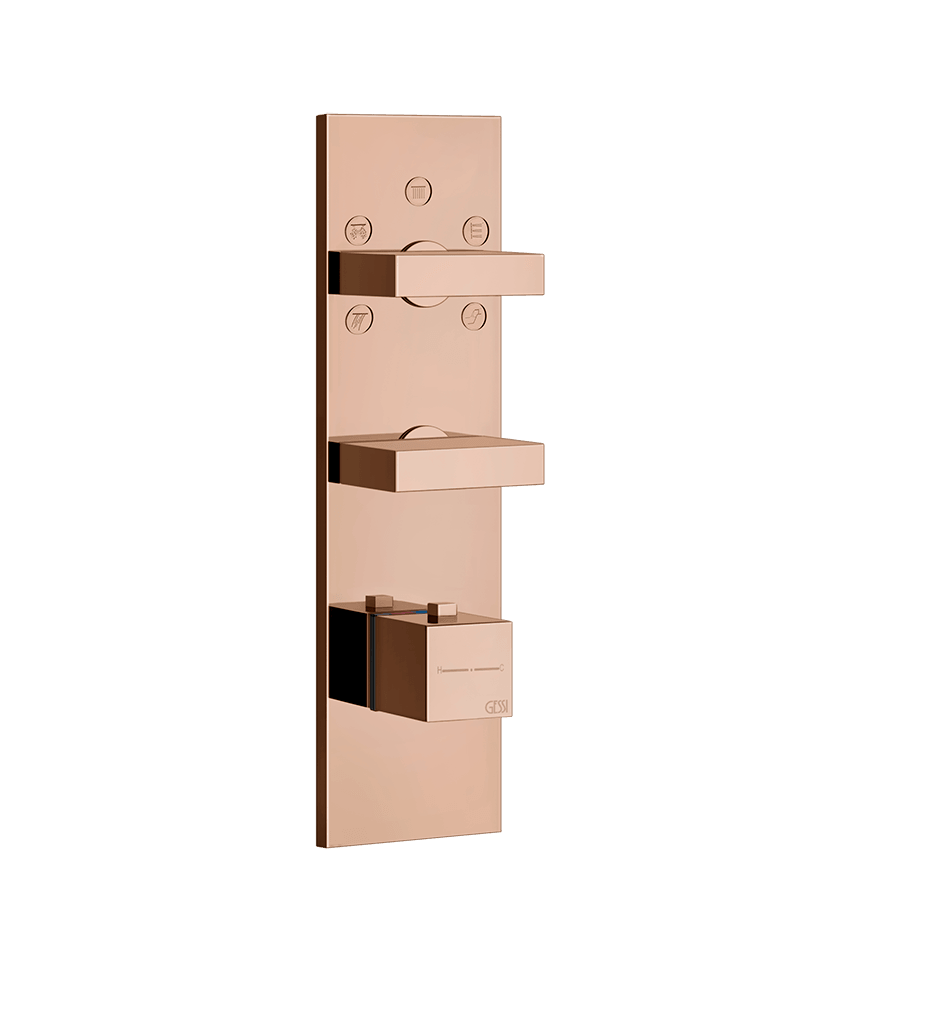 Gessi Shower Mixer 43032 in Copper Pvd