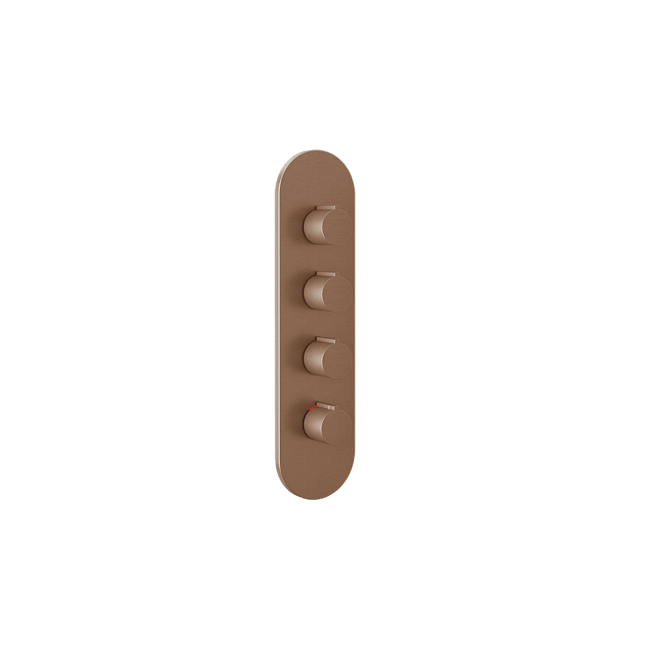 Gessi Shower Mixer 43066 in Copper Brushed Pvd