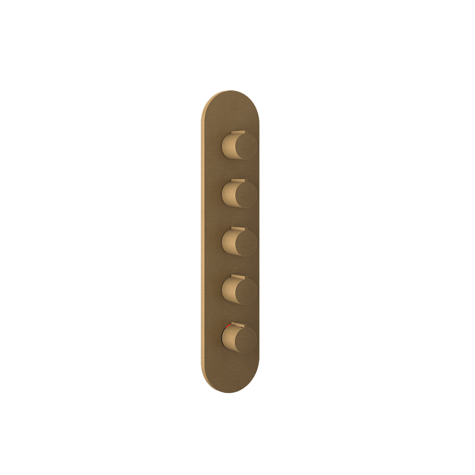 Gessi Shower Mixer 43068 in Antique Brass