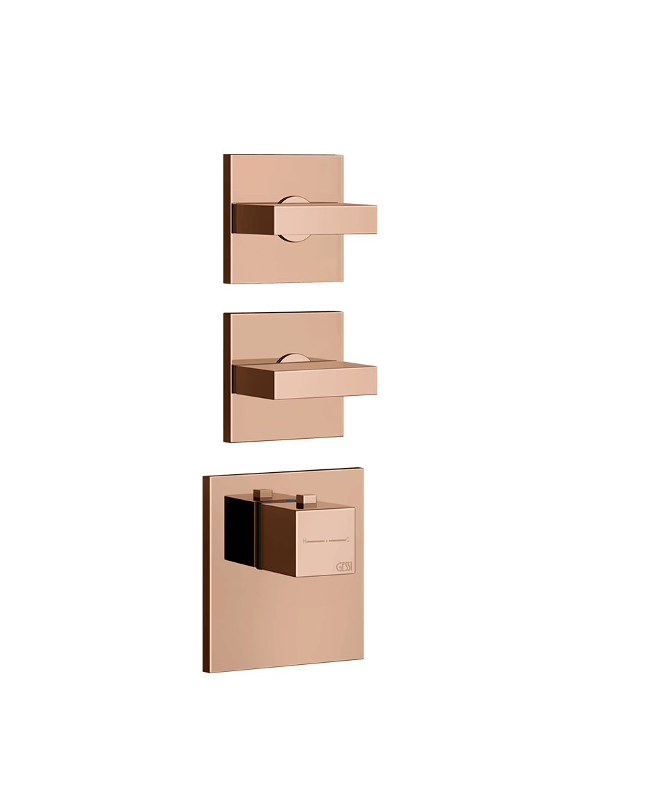 Gessi Shower Mixer 43214 in Copper Pvd
