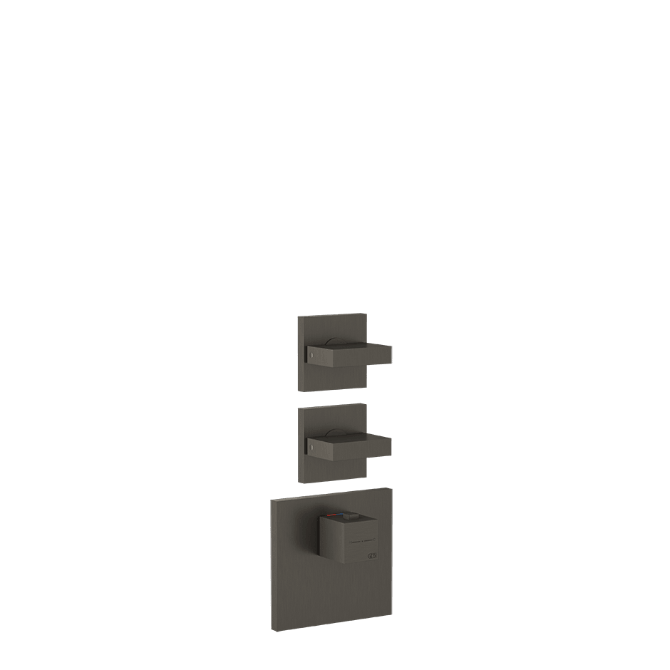 Gessi Shower Mixer 43214 in Black Metal Br. Pvd