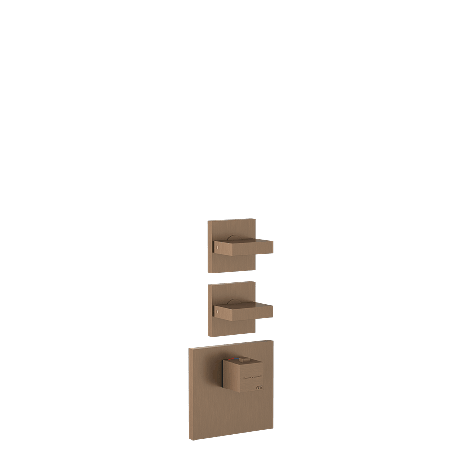 Gessi Shower Mixer 43214 in Copper Brushed Pvd