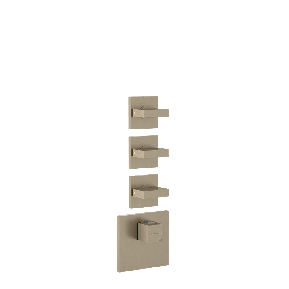 Gessi Shower Mixer 43216 in Finox Brushed Nickel