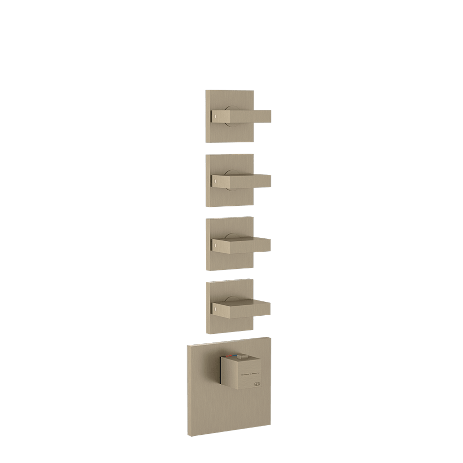 Gessi Shower Mixer 43218 in Finox Brushed Nickel