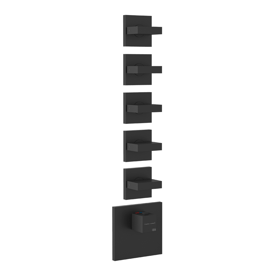Gessi Shower Mixer 43220 in Matte Black
