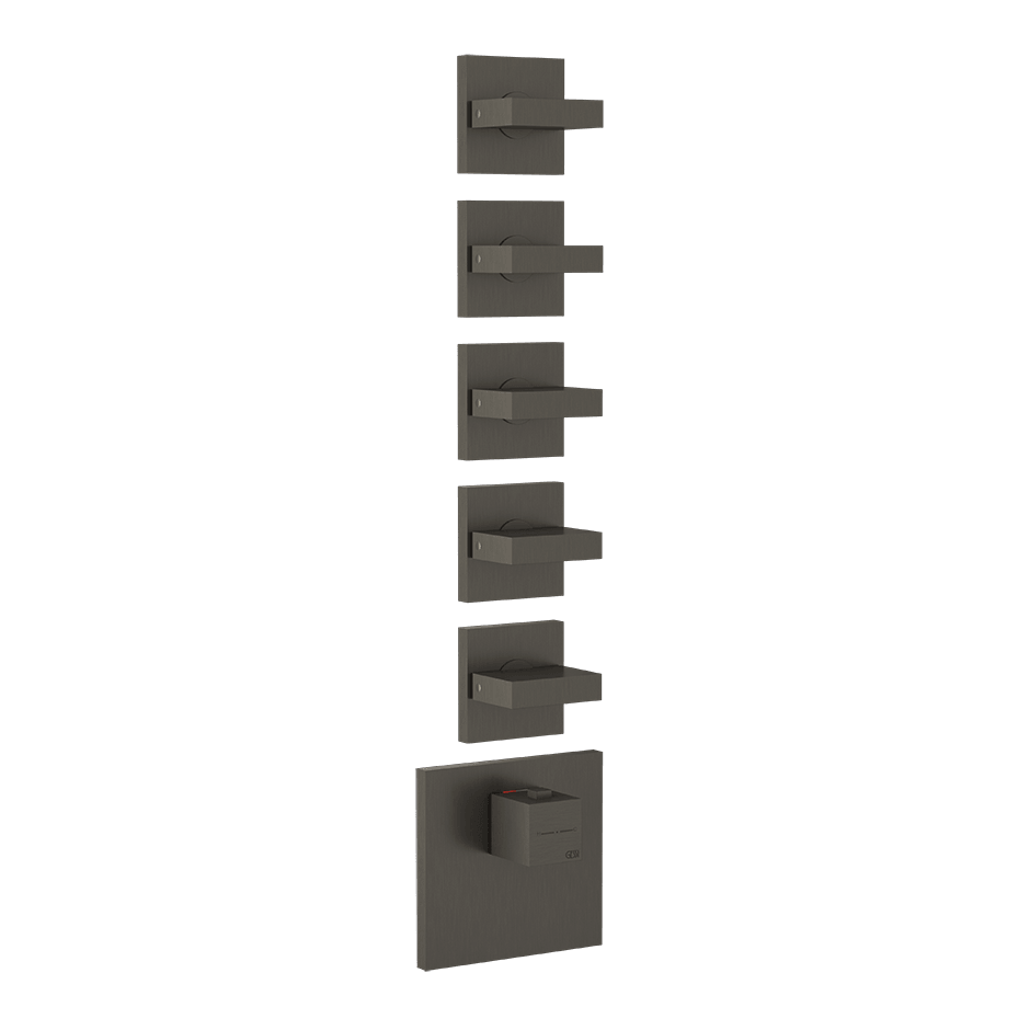 Gessi Shower Mixer 43220 in Black Metal Br. Pvd