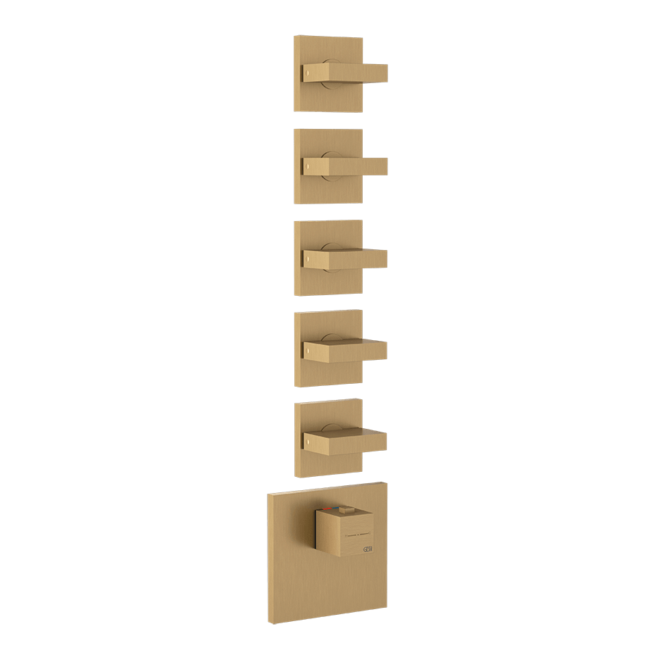 Gessi Shower Mixer 43220 in Warm Bronze Br. Pvd