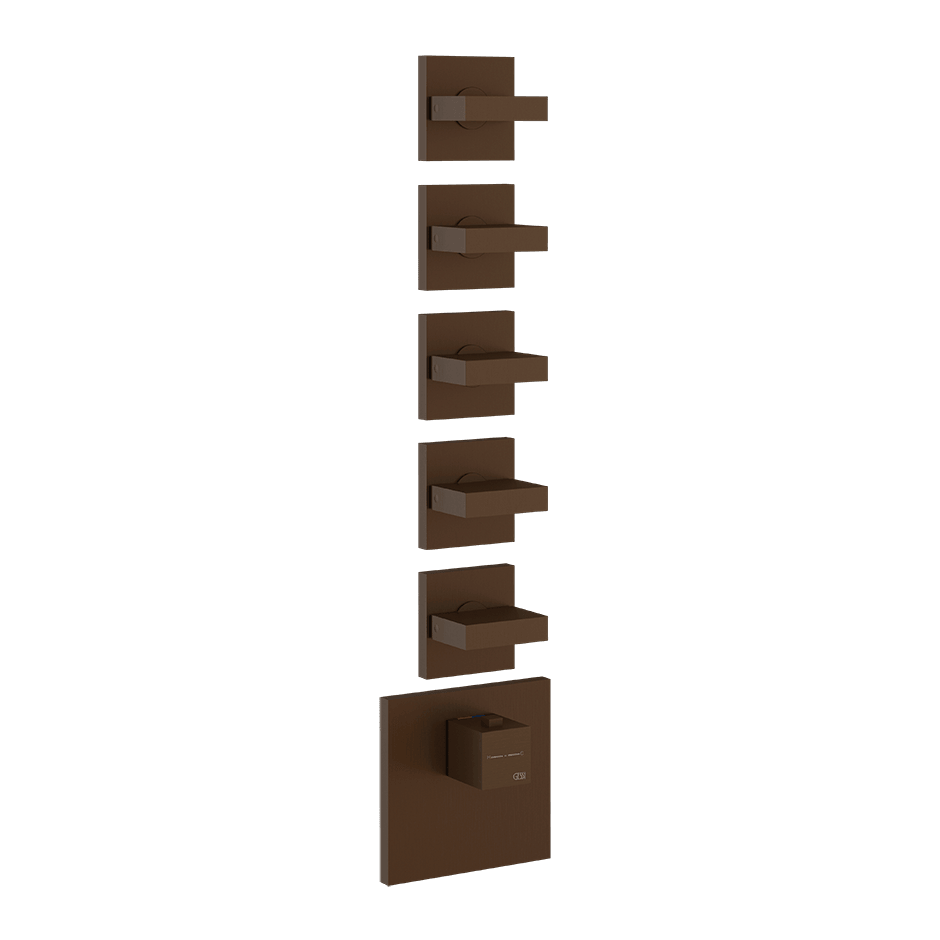 Gessi Shower Mixer 43220 in Dark Bronze