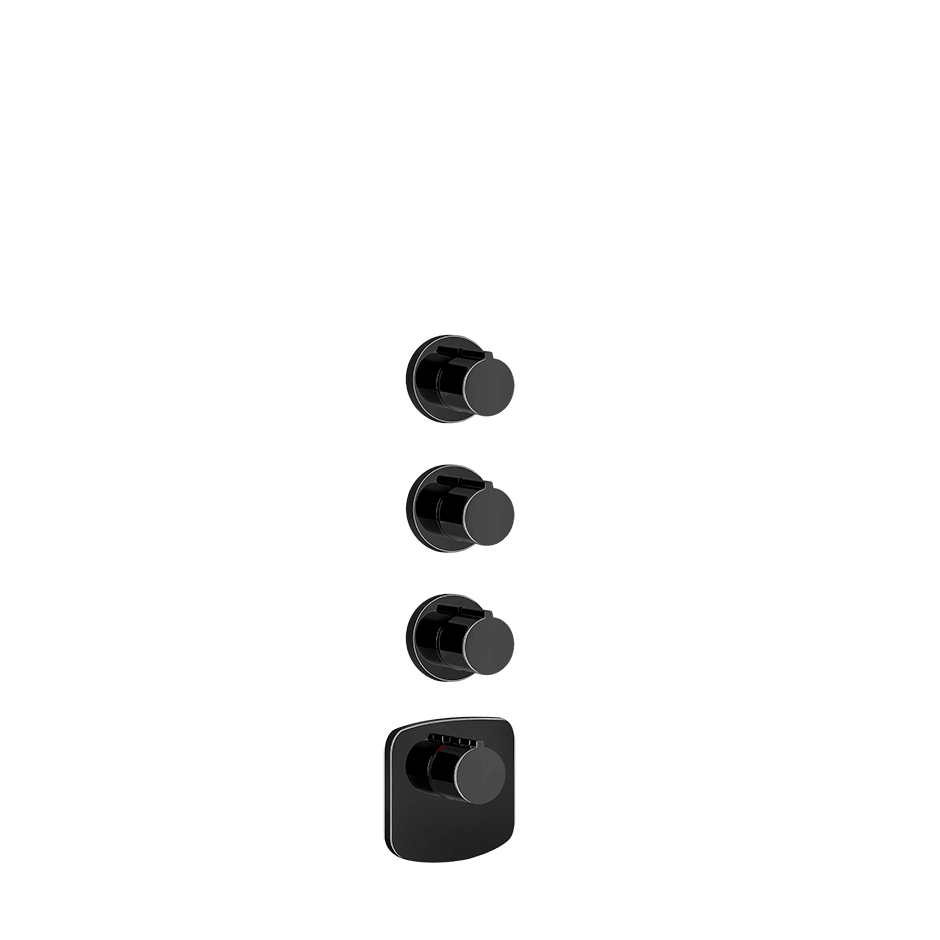 Gessi Shower Mixer 43236 in Black Metal Pvd