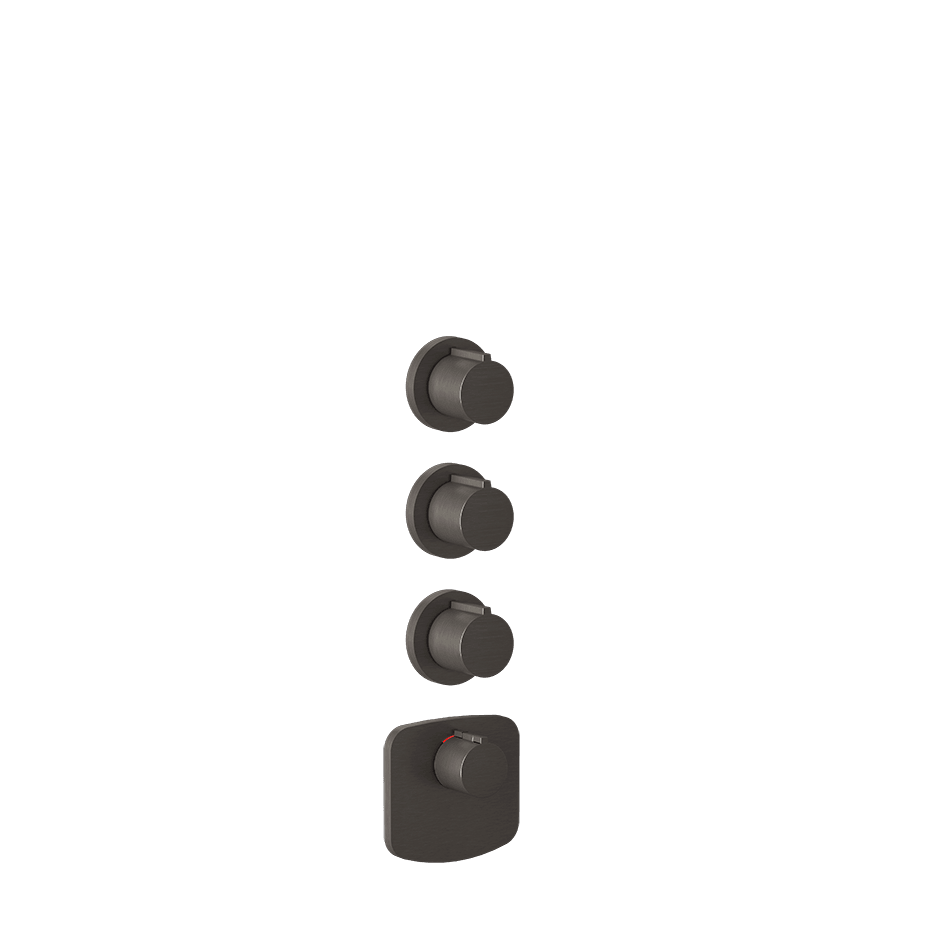 Gessi Shower Mixer 43236 in Black Metal Br. Pvd