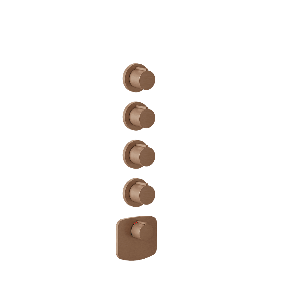 Gessi Shower Mixer 43238 in Copper Brushed Pvd