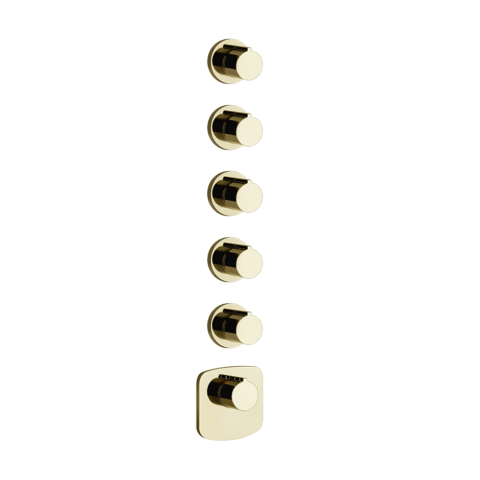 Gessi Shower Mixer 43240 in Brass Pvd