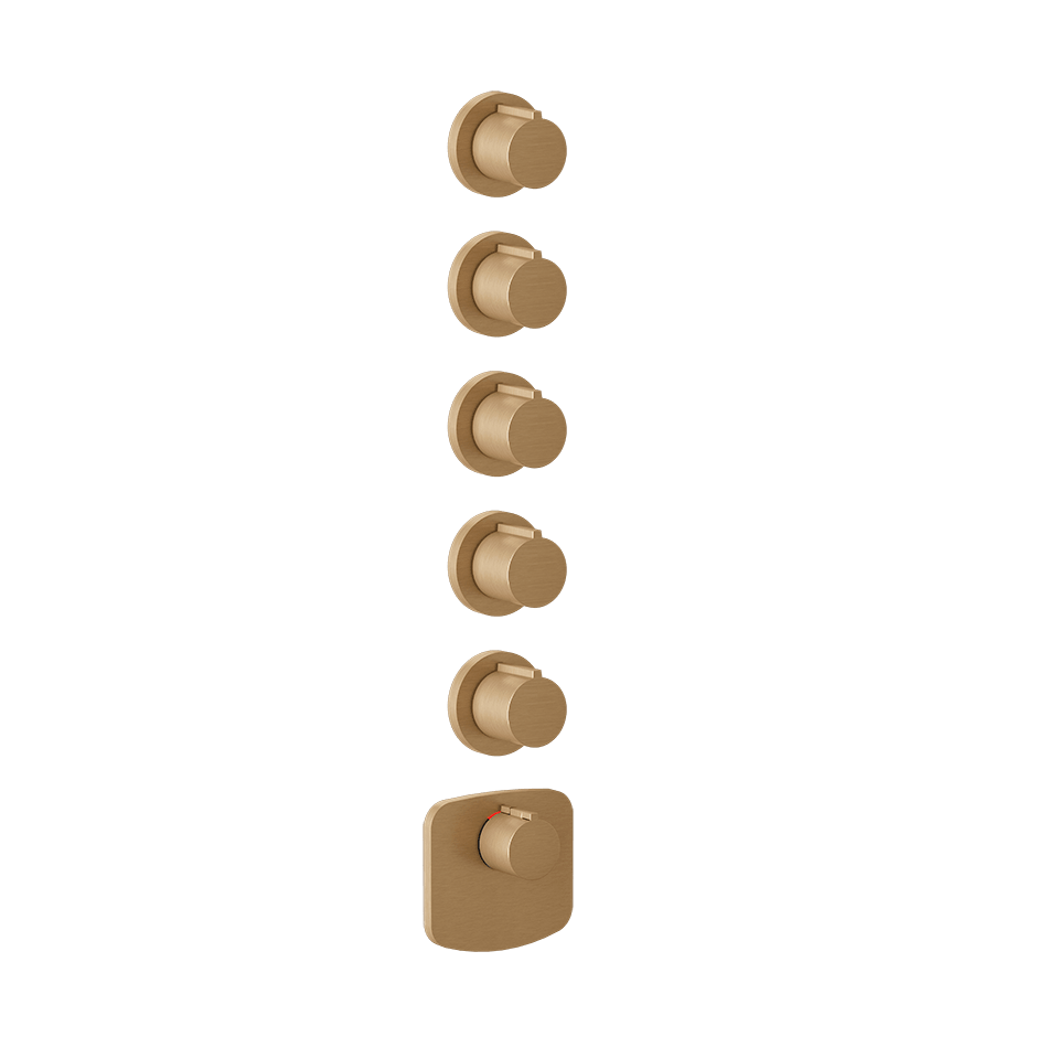 Gessi Shower Mixer 43240 in Warm Bronze Br. Pvd