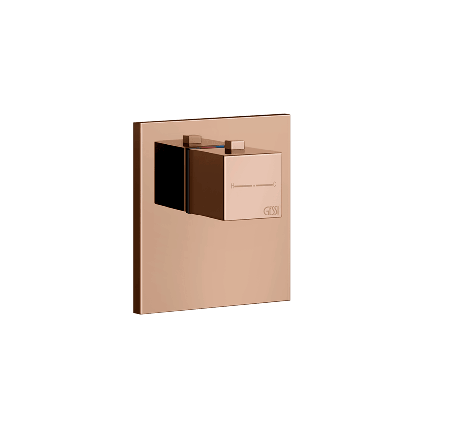 Gessi Shower Mixer 43252 in Copper Pvd