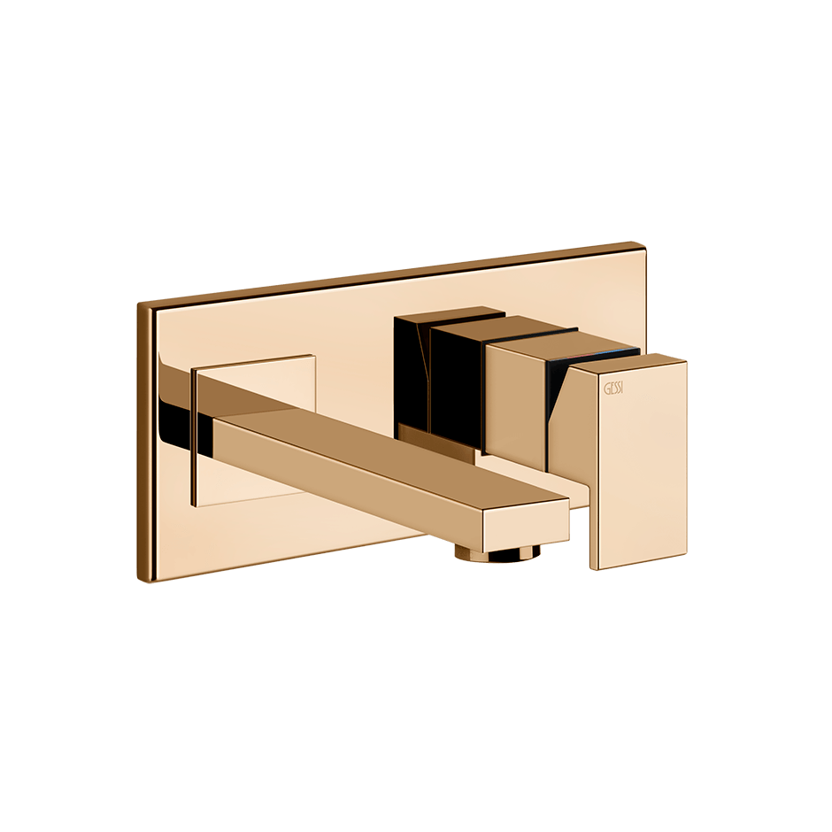 Gessi Washbasin Mixer 44834 in Warm Bronze Pvd