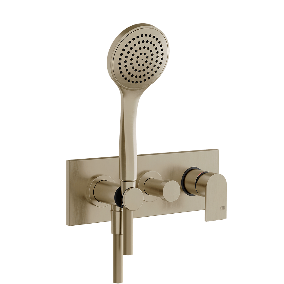 Gessi Bath Mixer 44900 in Finox Brushed Nickel