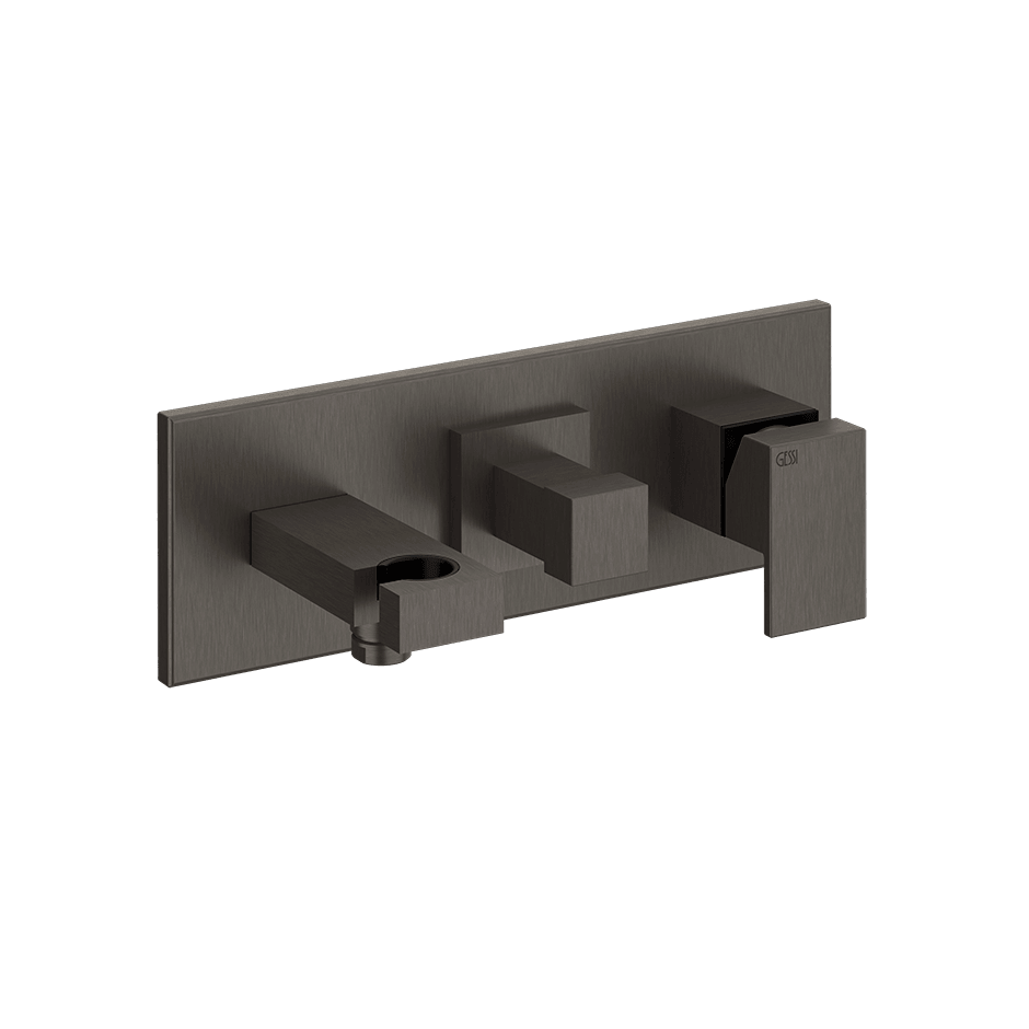 Gessi Bath Mixer 44910 in Black Metal Br. Pvd