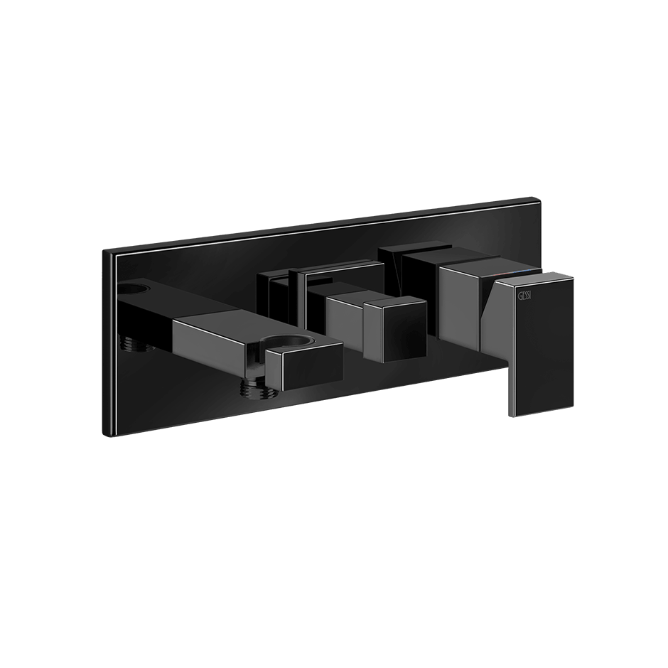 Gessi Bath Mixer 44911 in Black Metal Pvd