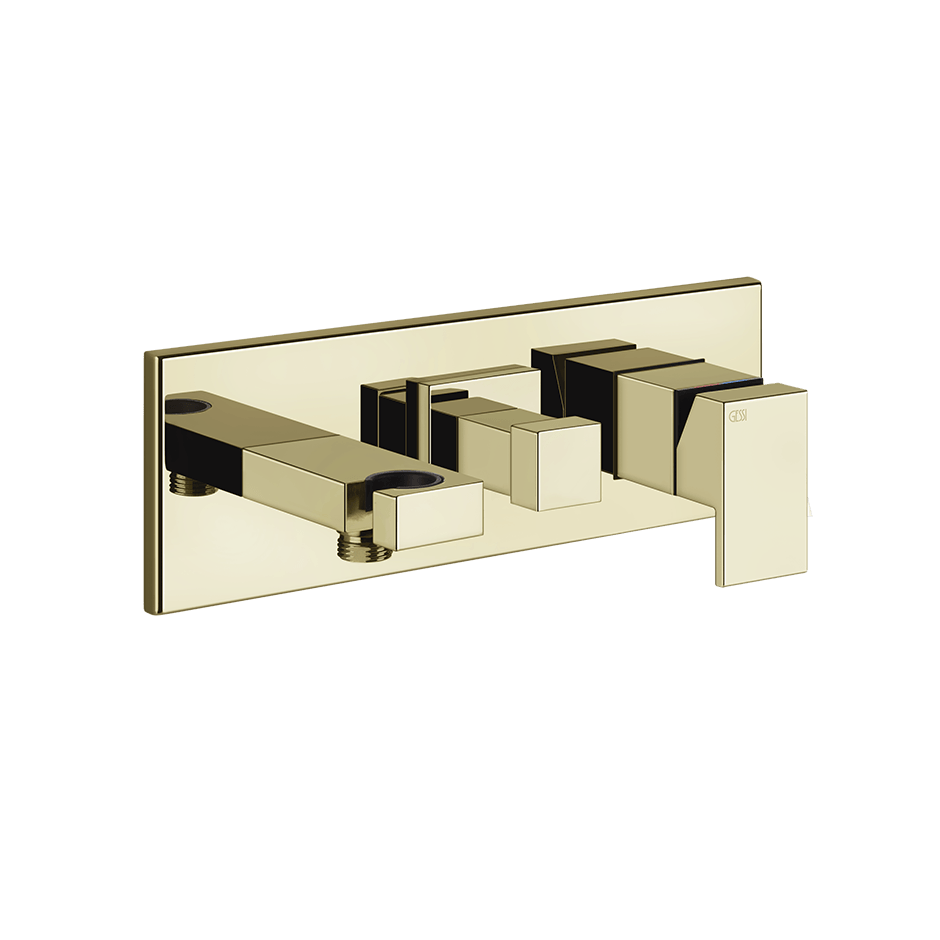 Gessi Bath Mixer 44911 in Brass Pvd
