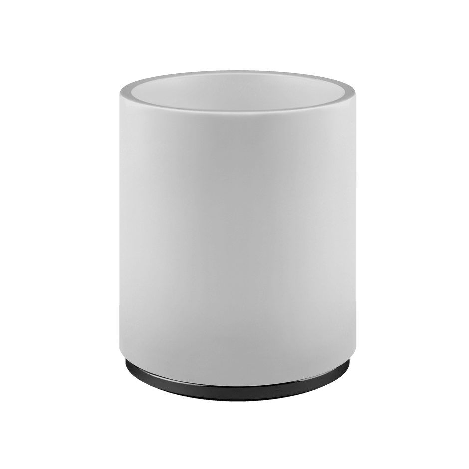 Gessi Waste-Paper Basket 45590 in Black Metal Pvd