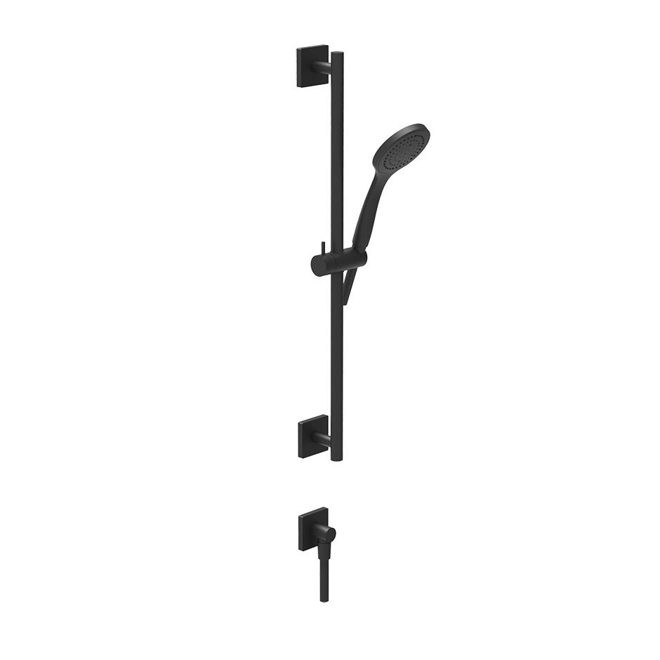 Gessi Sliding Rail 47316 in Matte Black