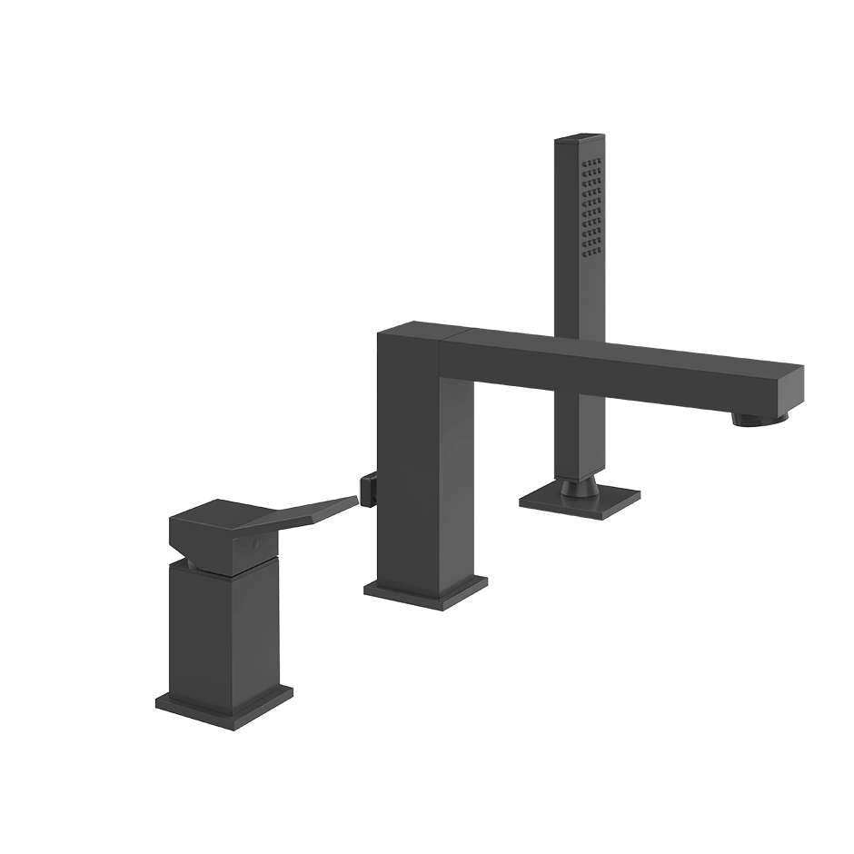 Gessi Bath Mixer 53037 in Matte Black