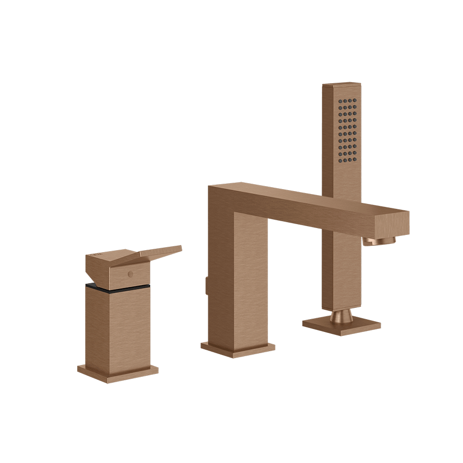 Gessi Bath Mixer 53037 in Copper Brushed Pvd