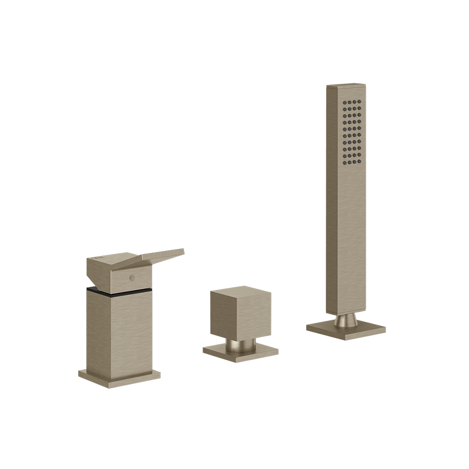 Gessi Bath Mixer 53043 in Finox Brushed Nickel
