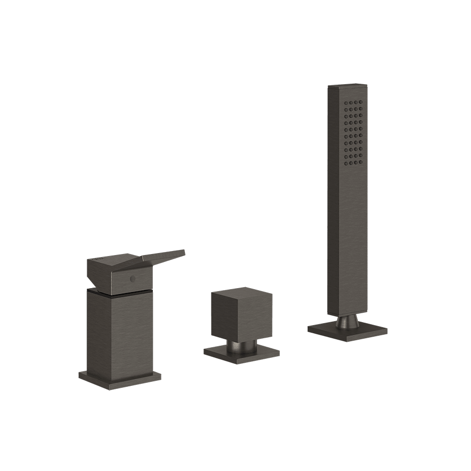 Gessi Bath Mixer 53043 in Black Metal Br. Pvd